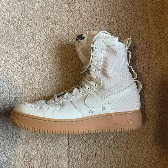 nike sf air force 1 high light bone